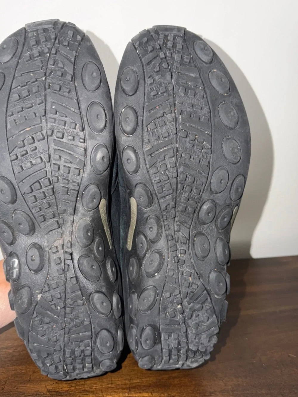 Merrell Men's Jungle Suede Leather Slip-On Shoes Black Size 11 Wide